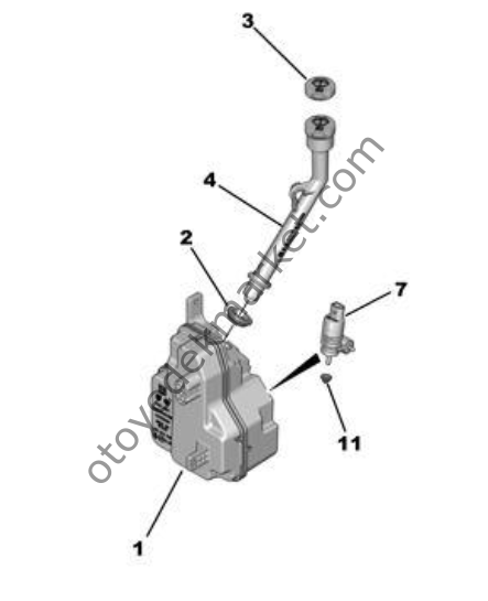 Citroen C3 Aircross (2017-2024) Ön Cam Silecek Suyu Deposu (Orijinal)