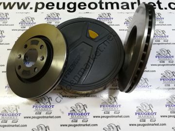 PEUGEOT 207 1,4 KARBONLU ÖN FREN DİSKİ  2 adet fiyatıdır