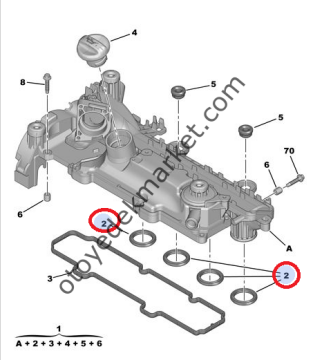 PEUGEOT 207 1,4 HDI EMME MANİFOLD CONTASI (ORİJİNAL)