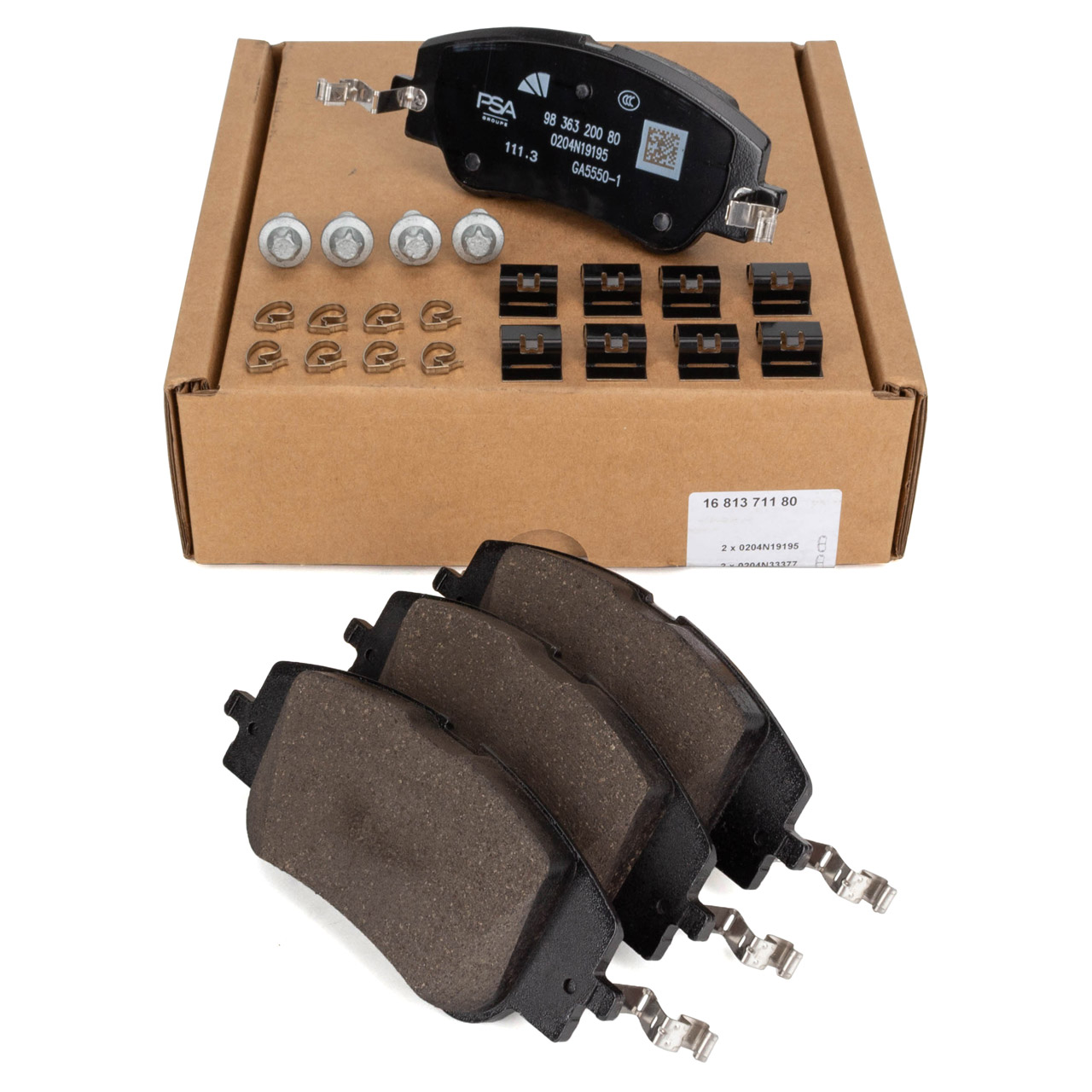 Peugeot 208 (2020-2025) 1.5 Dizel 155mm Ön Fren Balata Takımı (Orijinal)