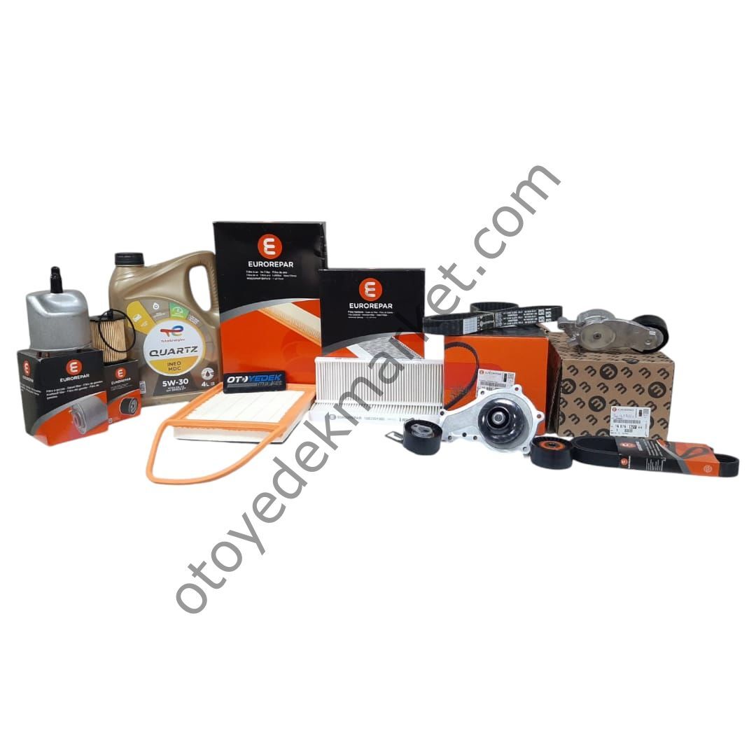 Peugeot 301 (2012-2018) 1.6 Dizel Ağır Bakım Seti (Orijinal Eurorepar)