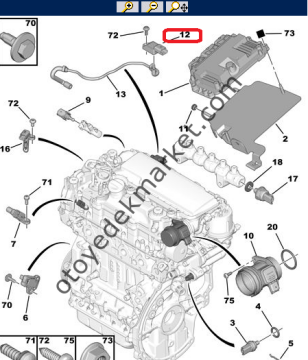 PEUGEOT 207 1,4 DİZEL EMME MANİFOLD ALGILAYICISI
