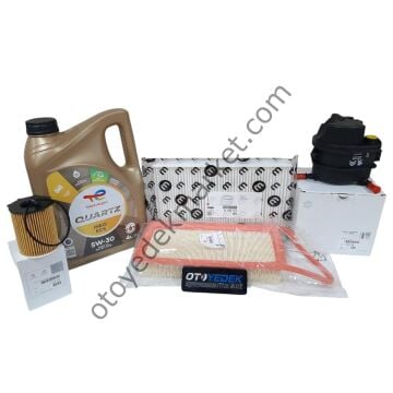 Peugeot 307 (2002-2008) 1,4 Hdi Filtre Seti (Orijinal)  Ve 5w30 Motor Yağ