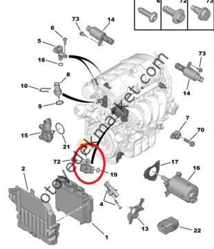 PEUGEOT 207 308 1,6 BENZİNLİ BASINÇ SENSÖRÜ (ORJİNAL)