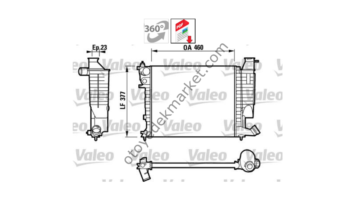 CITROEN ZX 1.4 BENZİNLİ SU RADYATÖR