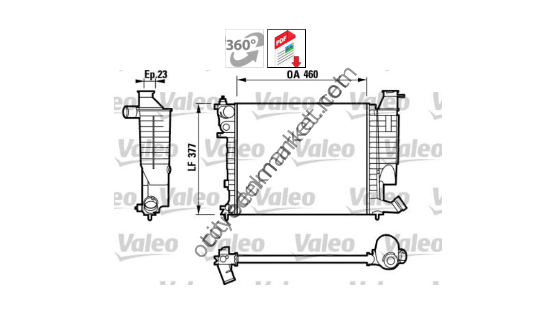 CITROEN ZX 1.4 BENZİNLİ SU RADYATÖR