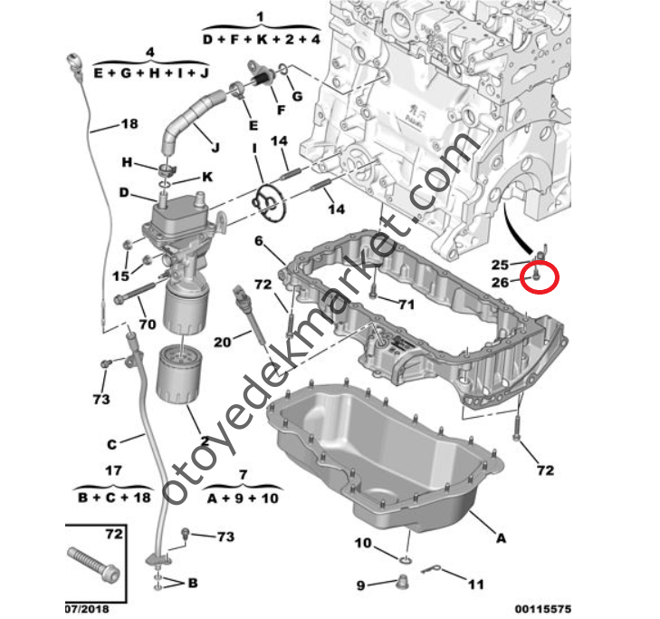Citroen Jumper (2020-2023) 2.2 Hdi Motor Pistonu Yağlama Jikle Memesi / Jeti (Orijinal)