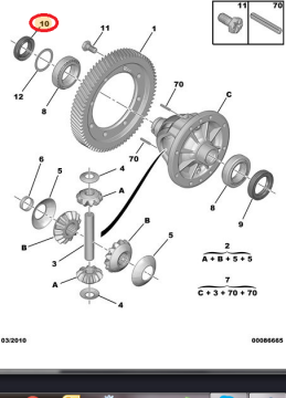 Citroen Nemo (2008-2017) Sağ Aks Keçesi (Orijinal)