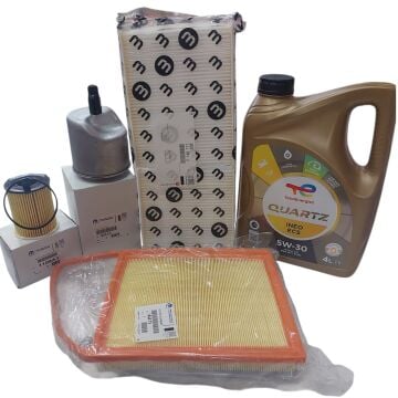 Citroen C3 (2011-2015) 1.4 Hdi Euro5 Filtre Bakım Filtre Seti +5w30 Yağ (Orijinal)