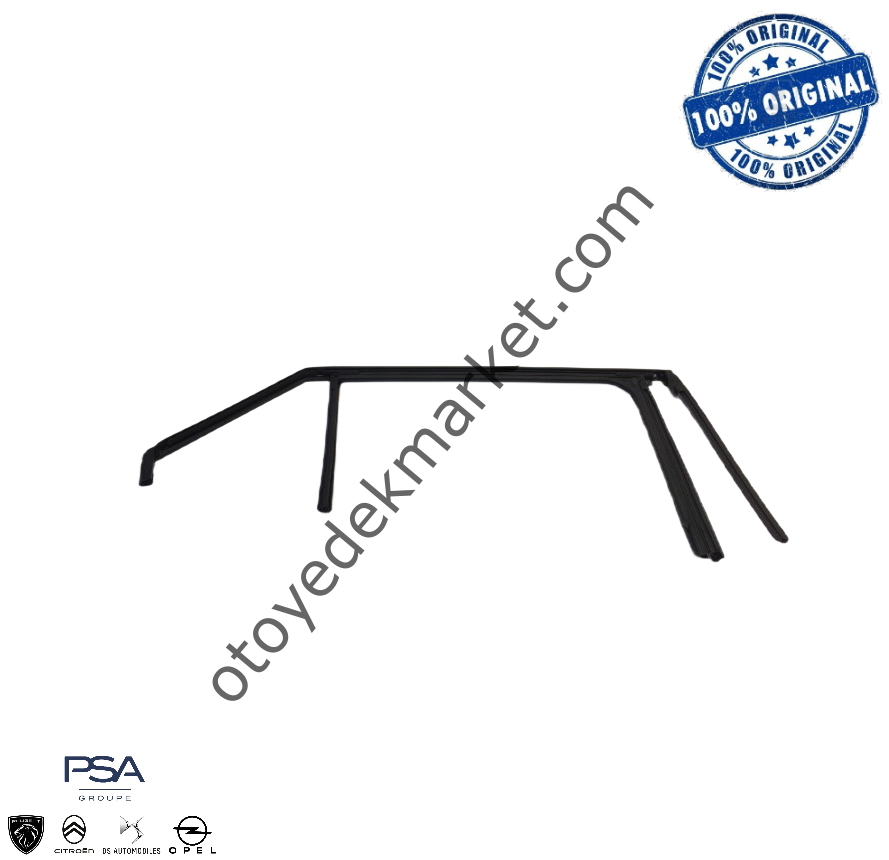 Peugeot 2008 (2020-2023) Sağ Arka Kapı Cam Çerçeve Oluk Lastik Fitili (Orijinal)