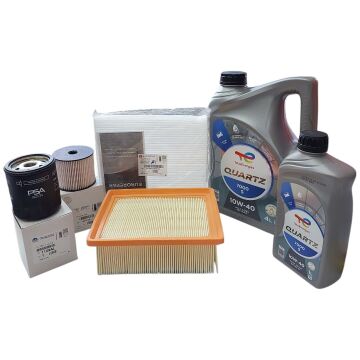 Peugeot Partner (2003-2008) 2.0 Hdi Filtre Bakım Seti (Orijinal) Ve 10w40 Motor Yağ