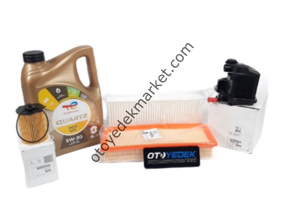 Citroen C4 Picasso (2006-2010) 1,6 Hdı Filtre Seti + 5w30 Motor Yağ (Orijinal)