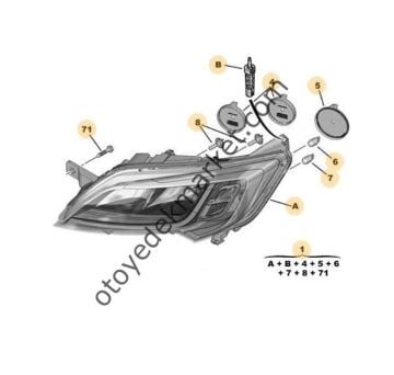 Citroen Jumper (2017-2023) Ledli Sağ Far (Orijinal)