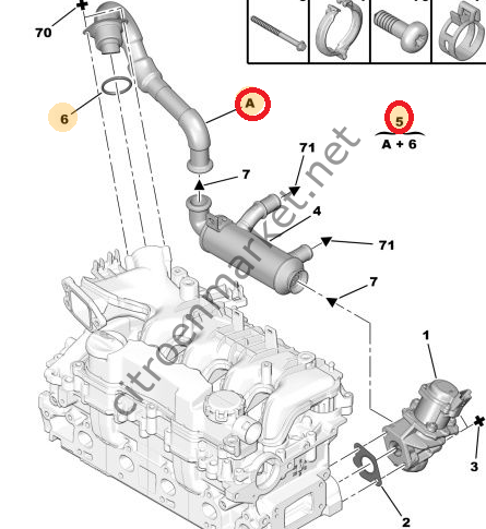 PEUGEOT 308 1,6 HDI EGR GERİ DÖNÜŞ BORUSU