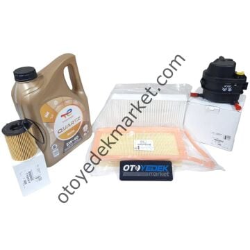 Peugeot 206 (2003-2011) 1.4 Hdı Filtre Seti + 5w40 Yağ (Orijinal)