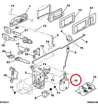 PEUGEOT PARTNER (1998-2008)  ÖN SAĞ ELEKTRİKLİ CAM KRİKOSU (İTHAL)