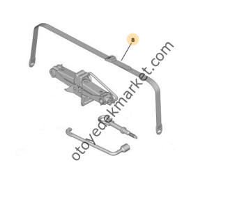 Citroen C3 ıı stepne bağlantı kayısı (orjınal)