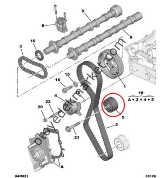 Citroen Jumper (2015-2023) 2.0 Hdi Eksantrik / Triger Rulmanı (İthal)