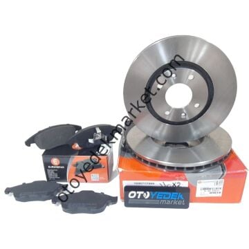 Citroen C5 (2001-2007) 1.6 Dizel Ön Fren Balata Ve Disk Takımı (Orijinal Eurorepar)