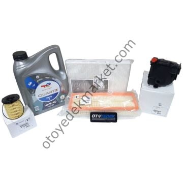 Peugeot 307 (2003-2008) 1.6 Hdı Filtre Seti (Orijinal) Ve 10w40 Motor Yağ