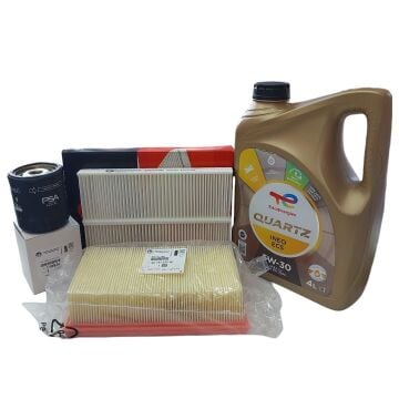 Citroen C-Elysee (2012-2020) 1.2 Benzinli Filtre Bakım Seti Ve 5w30 Yağ (Orijinal)