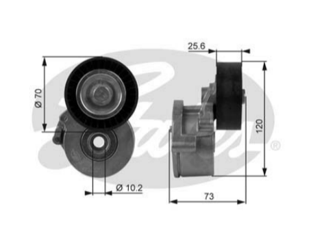 CİTROEN C5 2,0 HDI ALTERNATÖR GERGİ KÜTÜĞÜ (GATES)