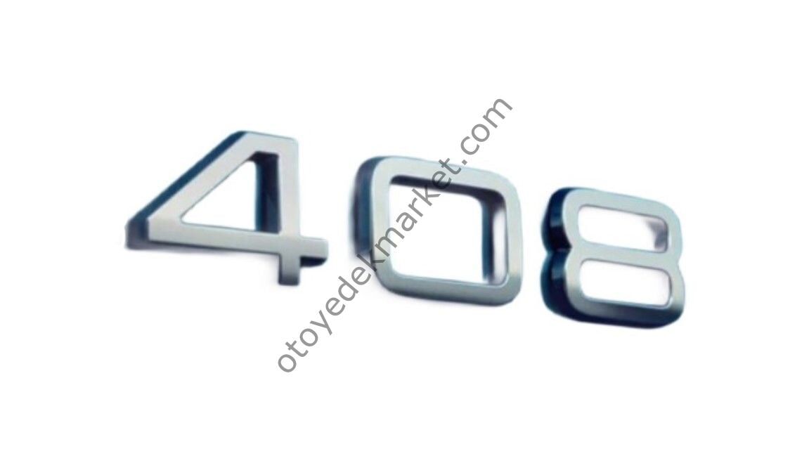 Peugeot 408 (2023-2024) Arka 408 Yazısı (Orijinal)