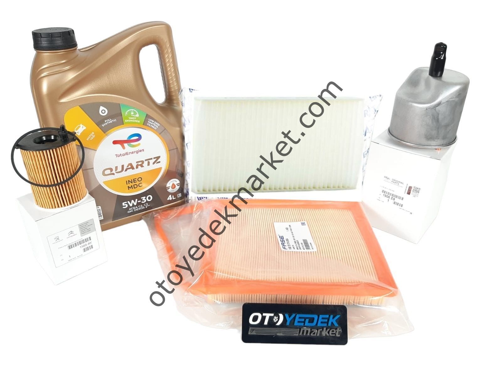 Citroen Xsara (2003-2006) 1,6 Hdi Filtre Seti+Yağ (Orijinal)