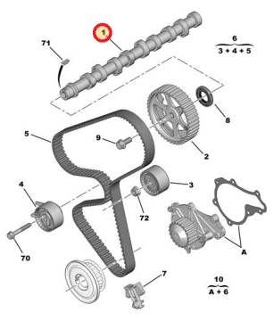 PEUGEOT 207 (2006-2012) 1,4 HDİ EKSANTRİK MİLİ DÖKÜM (İTHAL)