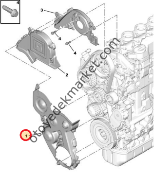 PEUGEOT 207 (2006-2012) 1,6 HDİ TRİGER ALT KAPAĞI (ORİJİNAL)