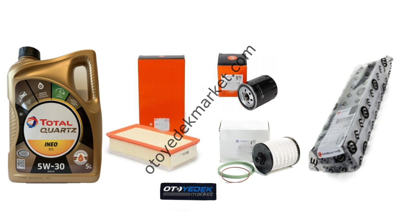 Citroen Spacetourer (2018-2024) 2.0 Dizel Filtre Bakım Seti (Orijinal Eurorepar)