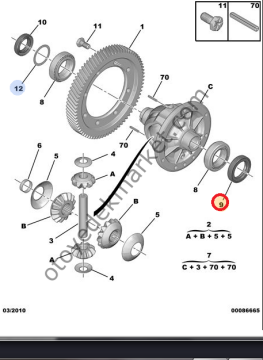 CİTROEN NEMO (2008-2016) 1,4HDI SAĞ-SOL AKS KEÇE TAKIMI (SKT)