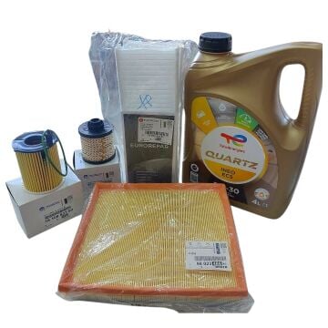 Peugeot 3008 (2016-2018) 1.6 BlueHdi Filtre Bakım Seti ve Total 5w30 (Orijinal)