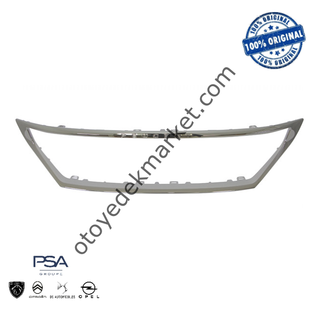 Peugeot 5008 (2017-2020) Ön Tampon Panjur Nikelaj Çerçevesi (Orijinal)
