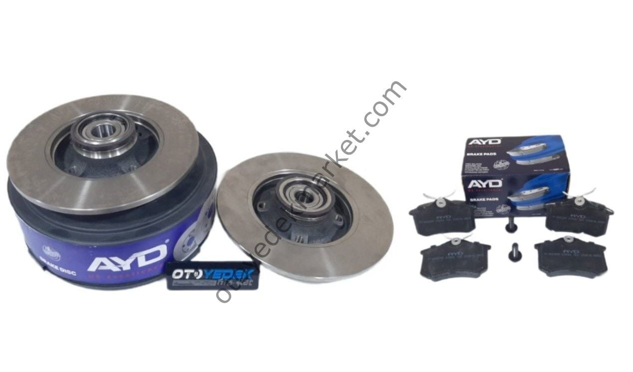 Citroen C4 (2012-2016) Arka Fren Disk Takımı Ve Balata Seti (Ayd)