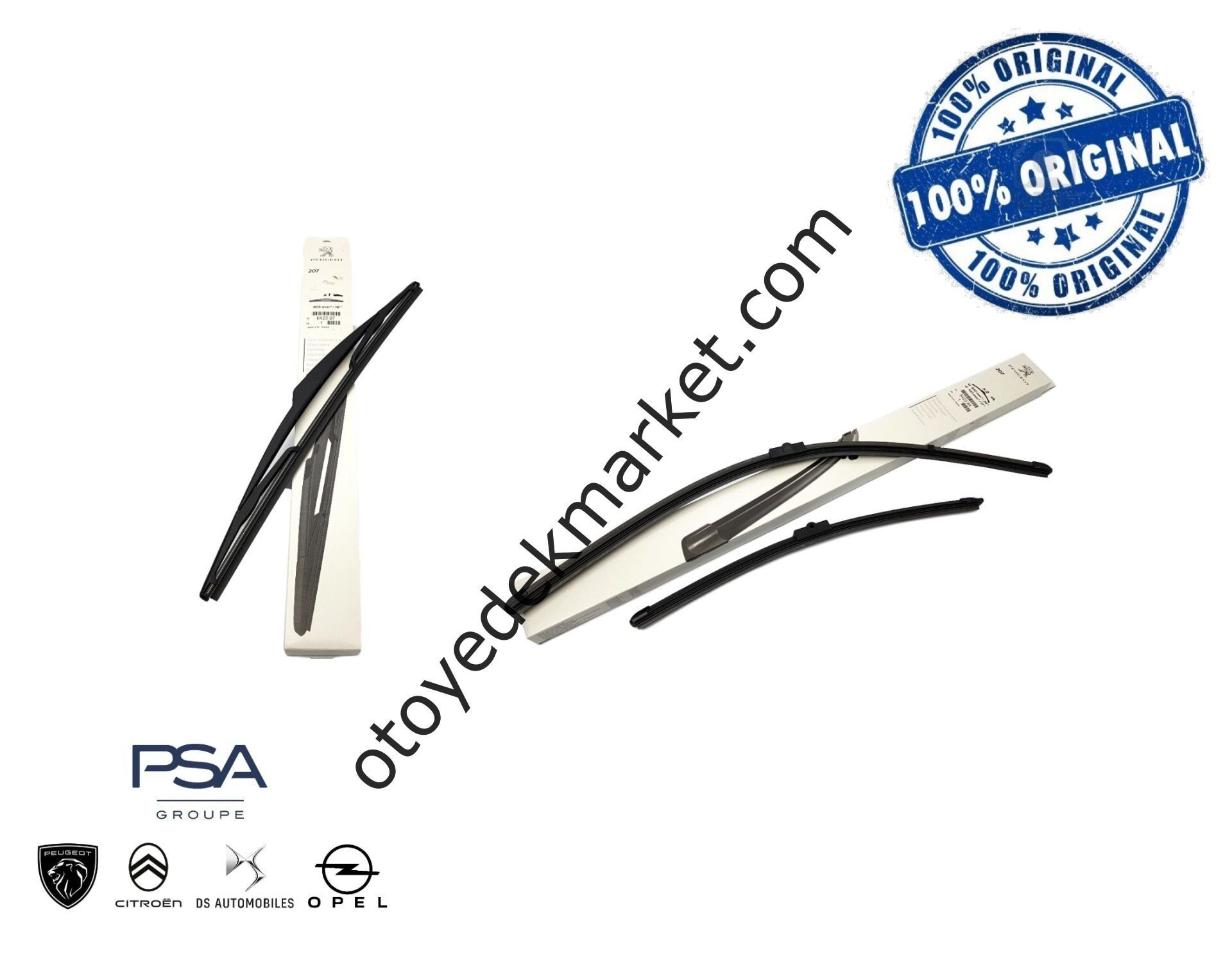PEUGEOT 207 (2006-2012) ÖN VE ARKA SİLECEK TAKIMI (ORJİNAL)