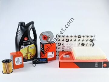 PEUGEOT 308 (2014-2016) 1,6 DİZEL EURO5 FİLTRE SETİ + 5W30 YAĞ (ORJİNAL EUROREPAR)