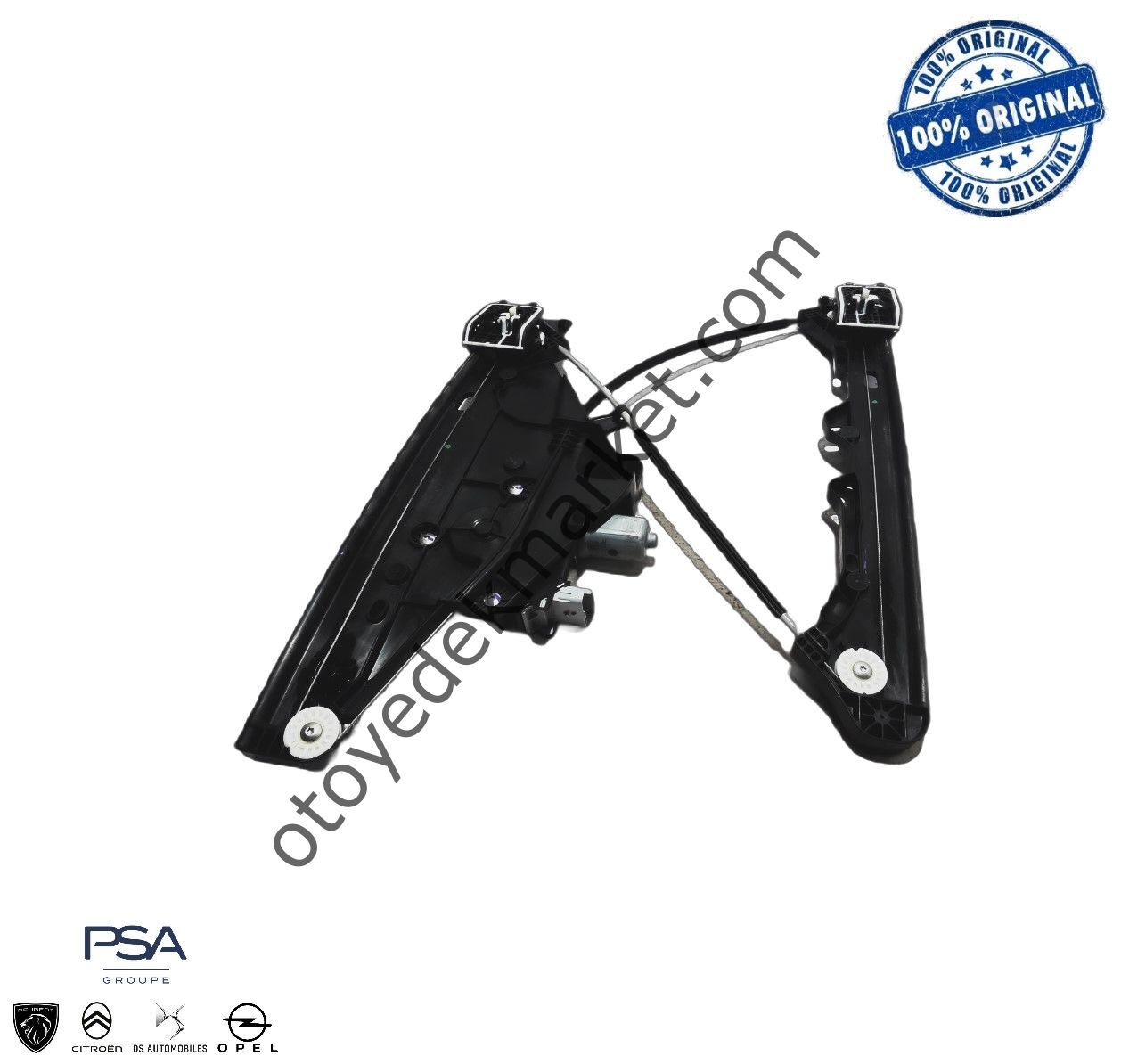 Peugeot 2008 (2020-2023) Sol Ön Cam Motorlu Kriko Mekanizması (Orijinal)