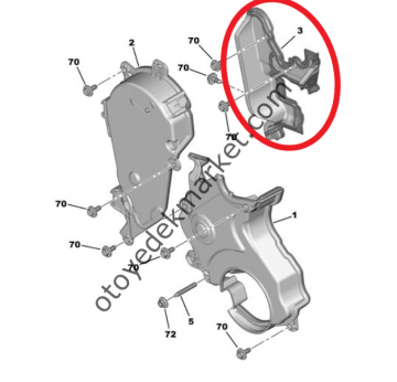Citroen Jumper (2020-2023) 2.2 Hdi Triger Kapağı (Orijinal)