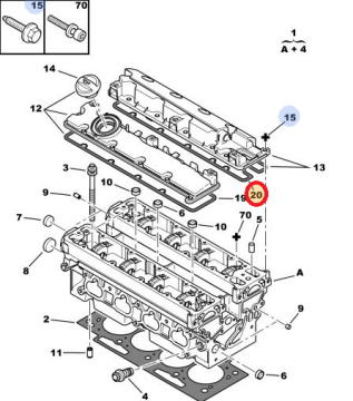 PEUGEOT 406 2,0 BENZİNLİ EGZOS ÜST KAPAK CONTASI