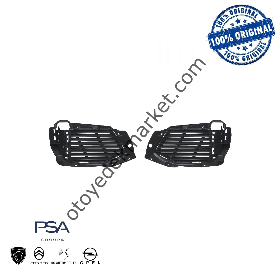 Peugeot 5008 (2017-2020) Ön Tampon Köşe Izgara Plastik (Orijinal)