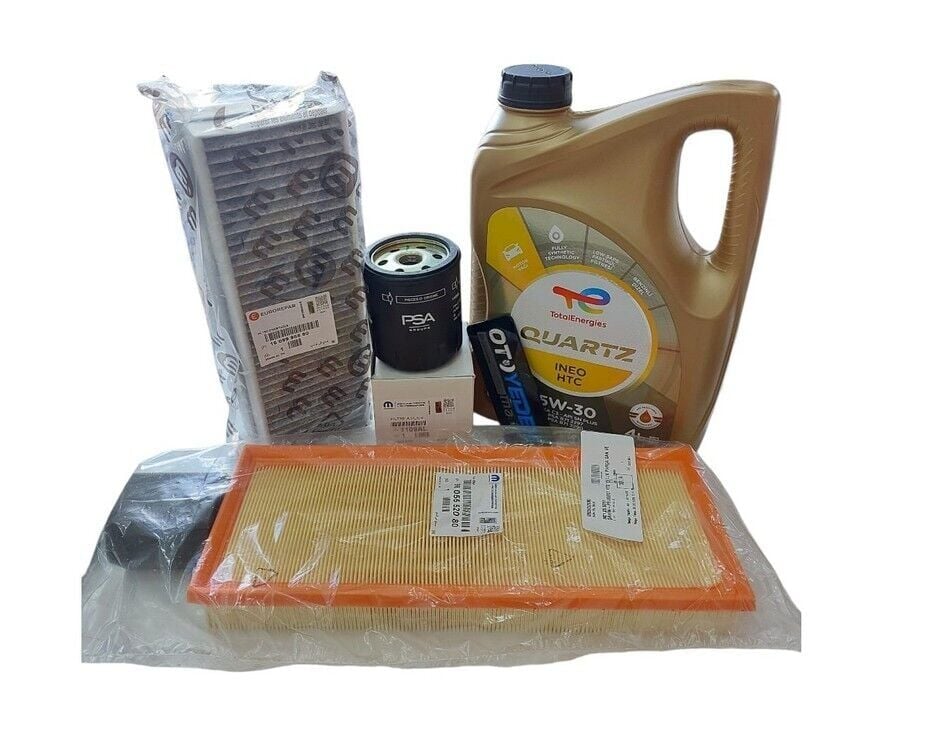 Peugeot 3008 (2016-2024) 1.2 Benzinli Filtre Bakım Seti Total HTC 5w30 Yağ (Orijinal)
