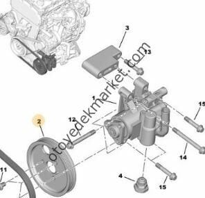 Peugeot Boxer (2006-2018) 2.2 Hdi Direksiyon Pompa Kasnağı (Orijinal)