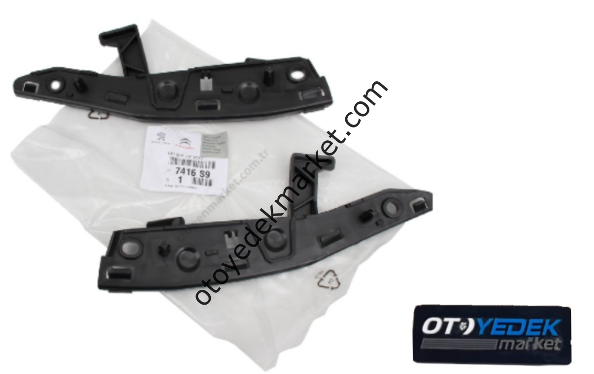 Citroen C3 (2006-2009) Ön Tampon Bağlantı Ayağı Braketi (Orijinal)