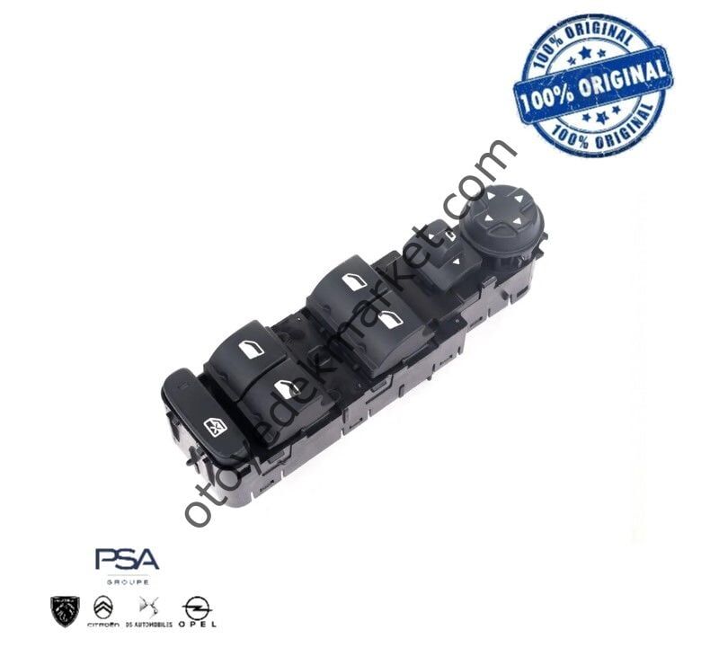 Peugeot 308 (2014-2021) Sol Ön Cam Açma Düğme Grubu (Orijinal)