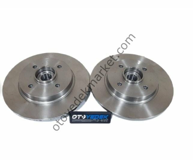 Peugeot 207 (2006-2012) Arka Disk Takımı Rulmanlı (İthal)