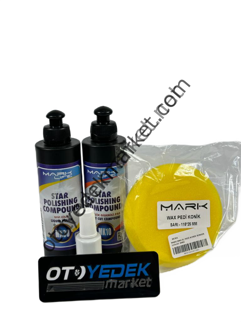 Pasta ve Cila Bakım Seti (250ml)+Ped+Beyaz Rötüş Boyası