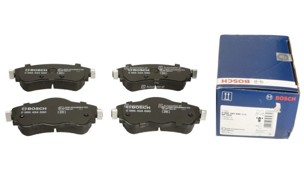 Citroen C4 ve DS4 (2011-2017) Ön Fren Balata Takımı (Bosch)