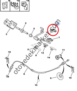 PEUGEOT PARTNER (1998-2008) GAZ PEDAL LASTİĞİ  (ORİJİNAL)