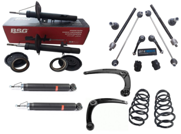 Peugeot 307 (2001-2008) Komple Ön Takım Seti Ön Amortisör Helezon Arka Amortisör (İthal)